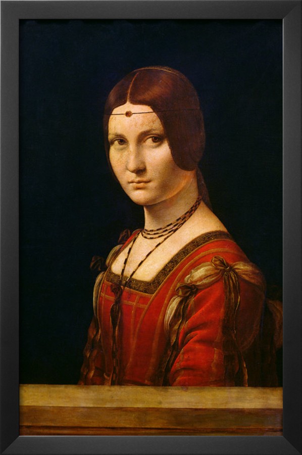 Portrait of a Lady from the Court of Milan, circa 1490 95 - Leonardo Da Vinci Painting